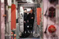 Prime Minister Keir Starmer vists troops on the HMS Iron Duke