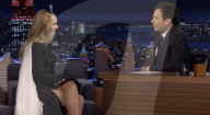 Lily Rose Depp sur le plateau de l'émission "The Tonight Show Starring Jimmy Fallon" à New York