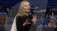Lily Rose Depp sur le plateau de l'émission "The Tonight Show Starring Jimmy Fallon" à New York