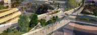 Elevated air conditioned walkway plan for Dubai
