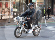 Artist JR E-Bike Riding - NYC