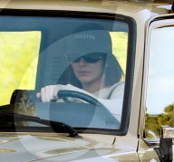 PREMIUM EXCLUSIVE Kendall Jenner Cruises Through Calabasas In Her Restored 1990 Toyota Land Cruiser FJ62