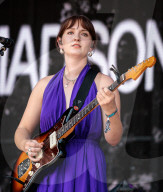 Madison Cunningham performing at the Hinterland Music Festival in Saint Charles, Iowa