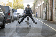Mayor of London Sadiq Khan at The Bike Project in Deptford, London, UK.