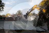 Demolition of a Kibbutz house attacked on October 7