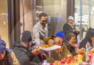 Milano, Cena in galleria per i senza tetto milanesi
