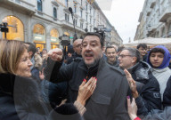 Milano - Matteo Salvini bagno di folla in centro citt&#xe0;
Milano - Matteo Salvini bagno di folla in centro citt&#xe0;