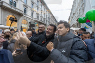 Milano - Matteo Salvini bagno di folla in centro citt&#xe0;
Milano - Matteo Salvini bagno di folla in centro citt&#xe0;
