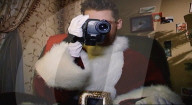 Kim Kardashian bizarre Santa Baby music video