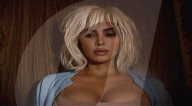 Kim Kardashian bizarre Santa Baby music video