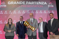 Conferenza Stampa della partenza del Giro d\'Italia 2025 da Tirana in Albania.