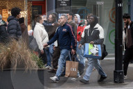 Men Begin Xmas Shopping on Christmas Eve