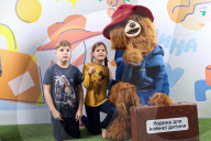 Paddington Bear visits Ukraine