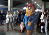 Paddington Bear visits Ukraine