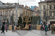 Ukraine’s coat of arms made of didukhs installed in Lviv