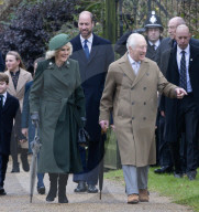 Die britische Königsfamilie beim traditionellen Weihnachtsgottesdienst in Sandringham