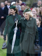 Die britische Königsfamilie beim traditionellen Weihnachtsgottesdienst in Sandringham
