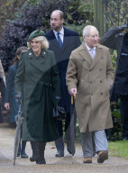 Die britische Königsfamilie beim traditionellen Weihnachtsgottesdienst in Sandringham