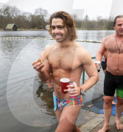 Members of the Serpentine Swimming Club participate in the annual Christmas Day morning Peter Pan Cup on the Serpentine, Hyde Park, London, Great Britain 
25th December 2024