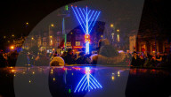 Celebrating 40 years of public Chanukah Menorah lighting in Golders Green, London, Great Britain on 2nd day of 26th December 2024