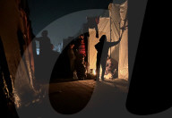 Gaza families living under tents in cold winter weather