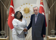 Turkish President Erdogan greets new ambassadors