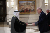 Turkish President Erdogan greets new ambassadors