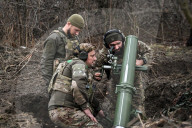 Mortar unit of Ukraine’s Khyzhak Patrol Police Special Unit