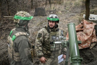 Mortar unit of Ukraine’s Khyzhak Patrol Police Special Unit