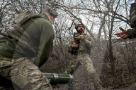 Mortar unit of Ukraine’s Khyzhak Patrol Police Special Unit