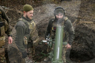 Mortar unit of Ukraine’s Khyzhak Patrol Police Special Unit