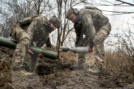 Mortar unit of Ukraine’s Khyzhak Patrol Police Special Unit