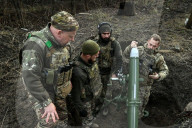 Mortar unit of Ukraine’s Khyzhak Patrol Police Special Unit