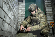 Mortar unit of Ukraine’s Khyzhak Patrol Police Special Unit