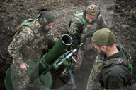 Mortar unit of Ukraine’s Khyzhak Patrol Police Special Unit