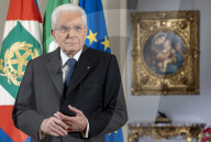 Il Presidente della Repubblica Sergio Mattarella in occasione del discorso di fine anno,