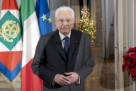 Il Presidente della Repubblica Sergio Mattarella in occasione del discorso di fine anno,
