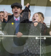 Mike and Zara Tindall at Cheltenham New Year's Day races