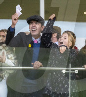 Mike and Zara Tindall at Cheltenham New Year's Day races