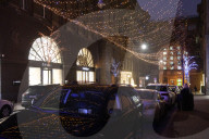 Kyiv sparkles at night during holiday season