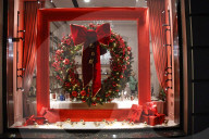 Kyiv sparkles at night during holiday season