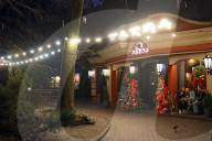 Kyiv sparkles at night during holiday season