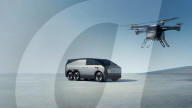 Six wheel van comes with a two seater eVTOL