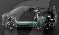 Six wheel van comes with a two seater eVTOL