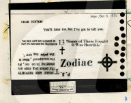 Zodiac murders case