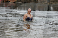 Epiphany celebration in Kyiv’s Hidropark