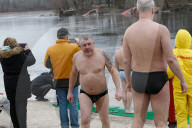 Epiphany celebration in Kyiv’s Hidropark