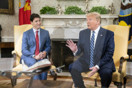 Trump meets with Canadian Prime Minister Justin Trudeau