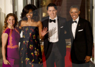 Obamas welcome Trudeaus
