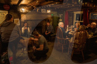 'It makes you feel like a kid again': snowed in at Britain's highest pub the Tan Hill Inn.
